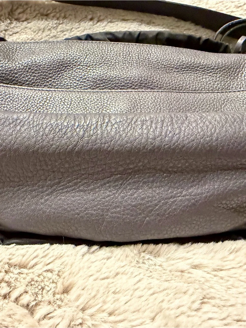 Rebecca Minkoff Julian Pebbled Leather Crossbody Bag - Charcoal Gray